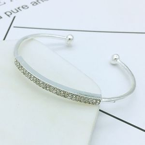 **JUST IN** Silver Pave Bangle Bracelet
